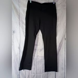 Eileen Fisher Petites Stretchy Viscose Pull On Black Pants
